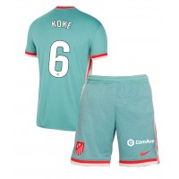 Camiseta Atletico Madrid Koke #6 Segunda Equipación Replica 2024-25 para niños mangas cortas (+ Pantalones cortos)